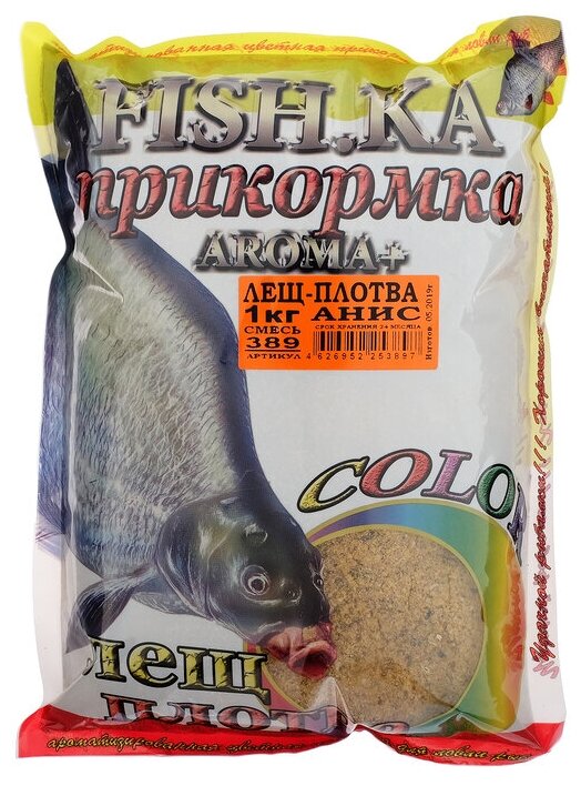 Прикормка Fish-ka Лещ-Плотва анис, 1 кг