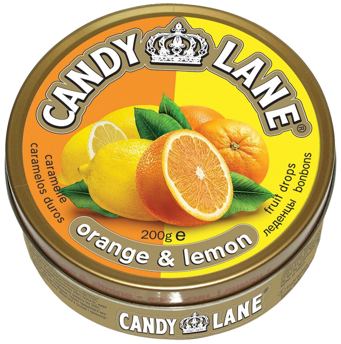 CANDY LANE фруктовые леденцы, апельсин и лимон - фотография № 5