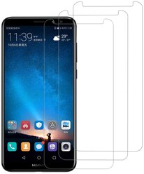 Защитное стекло Nuobi 0.3mm 9H для Huawei Nova 2i/Mate 10 Lite (Анти-отпечаток) (Прозрачный (3 шт))