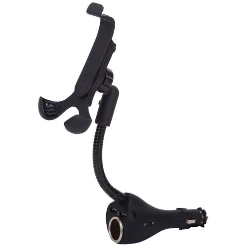 CARLINE Держатель телефона CARLINE в прикуриватель с зарядкой USB+гнездо UMG2-SB