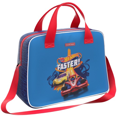 фото Сумка спортивная erichkrause hot wheels. faster (44734), голубой