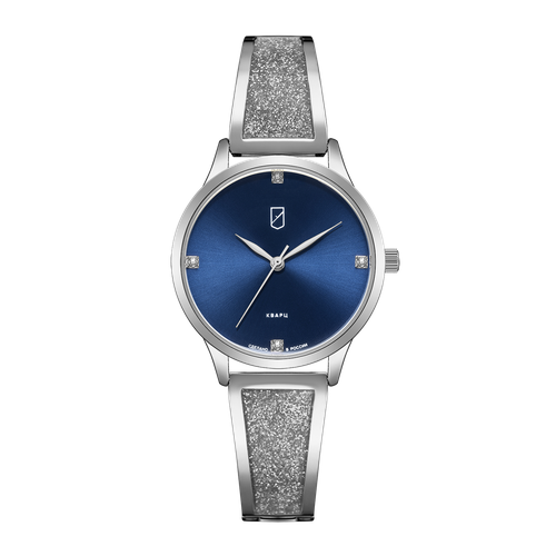 Наручные часы УЧЗ 3025B-10, серебряный, синий