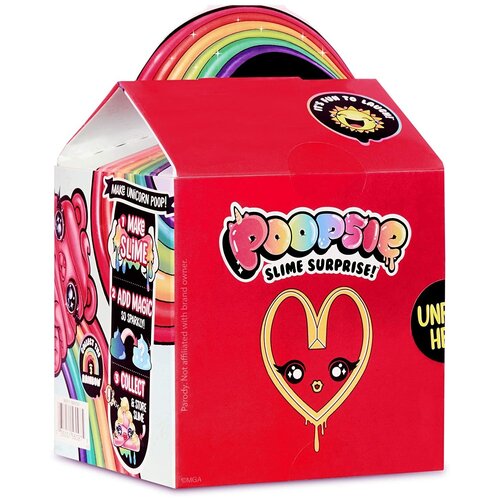 Poopsie Slime Surprise Fast Food Packs 3 серия, 560975, 1 эксперимент, красный игровой набор слайм poopsie surprise unicorn rainbow surprise радуга 563877