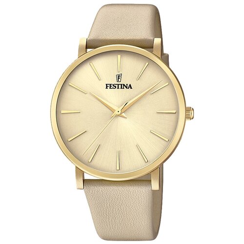 Наручные часы FESTINA Boyfriend, золотой наручные часы ника женские кварцевые корпус серебро 925 проба фианитбелый