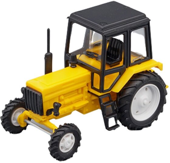 Tractor MTZ-82 (ussr russia) yellow/black | трактор МТЗ-82 желтый/черный (пластик)