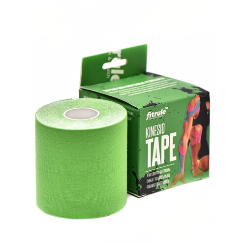 Кинезио тейп Fitrule Tape 7,5 cм х 5 м (Зеленый) кинезио тейп fitrule tape 5 cм х 5 м черный