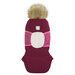 Шапка-шлем GUSTI для девочек демисезонная, помпон, размер 46-48, бордовый