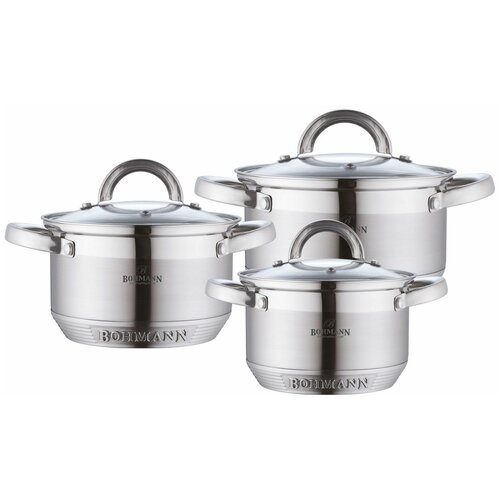 фото Набор кастрюль bohmann 0714bh 6 пр. стальной