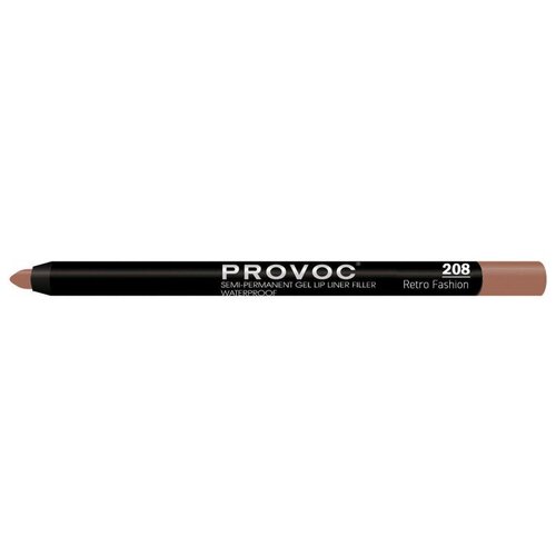 Provoc гелевая подводка в карандаше для губ Semi-Permanent Gel Lip Liner, 208 retro fashion