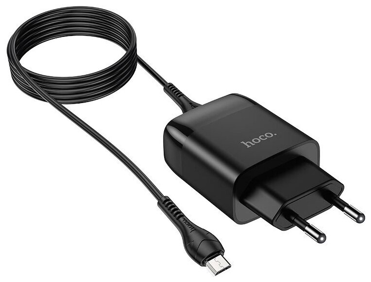 СЗУ, 1 USB 3.0A (C72Q), HOCO, Micro, черный