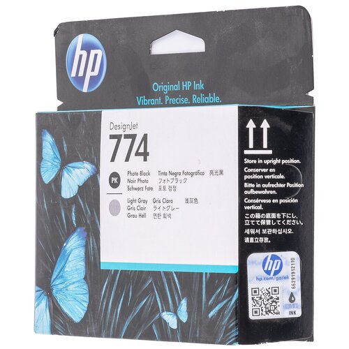 Картридж струйный HP 774 P2W00A черный/светло-серый (775мл) для HP DJ Z6810 печатающая головка 774 designjet magenta