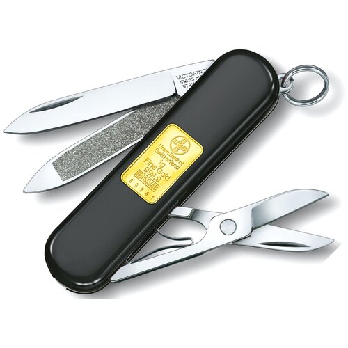 Нож перочинный Victorinox Classic Union Bank of Switzerland (0.6203.87) 58мм 7функц. черный подар. коробка