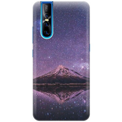 фото Силиконовый чехол на vivo v15 pro / виво в15 про с принтом "гора и звездное небо" gosso