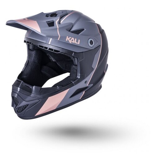 фото Шлем 0full face dh/bmx zoka 6 отверстий stripe матовый/ черный/бронз yl(52-53см) ldl kali