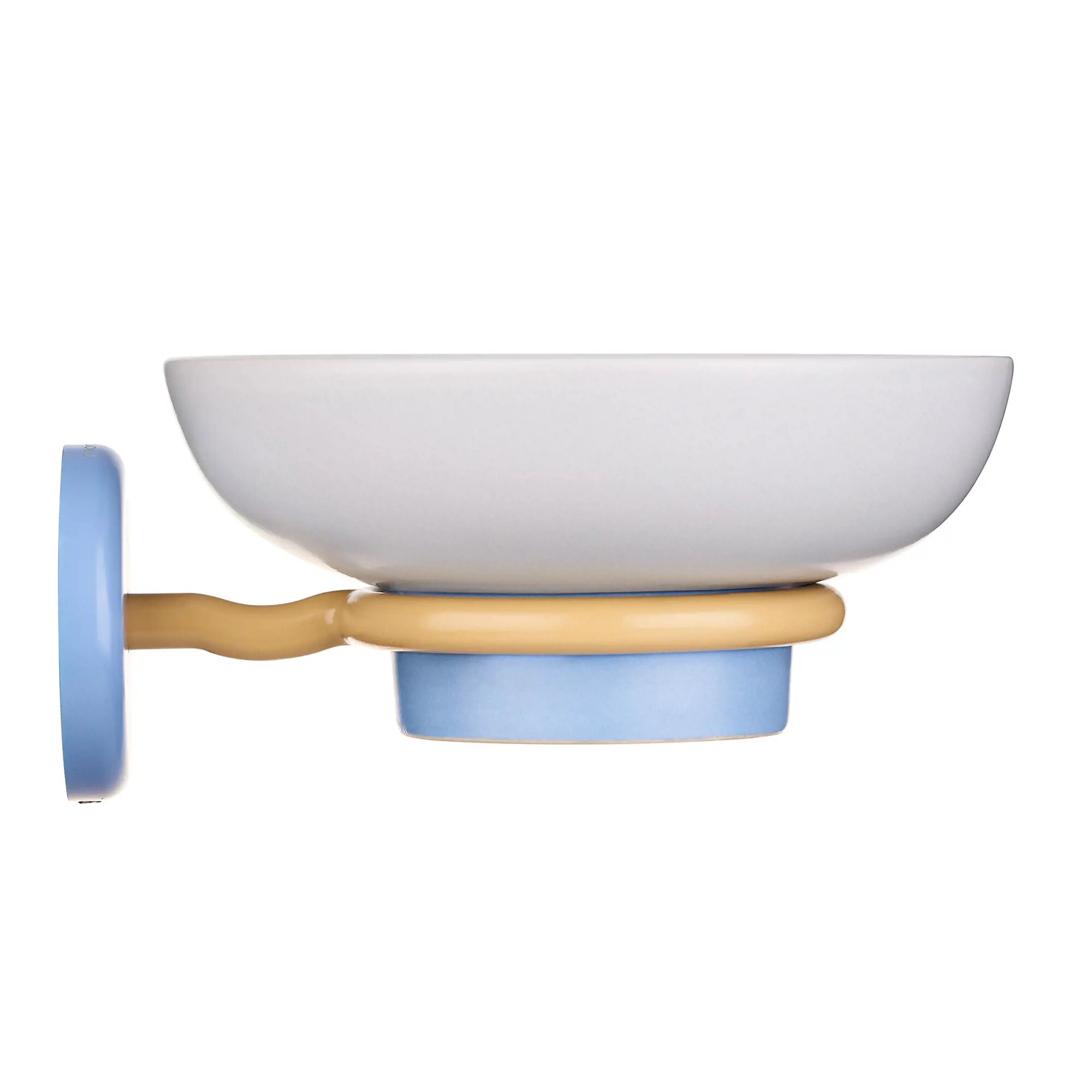 фото Мыльница Moroshka Antrim настенная керамика цвет бело-голубой