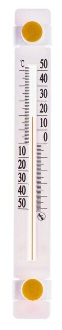 Термометр оконный ТБО-1 "Солнечный зонтик" (t -50 + 50 С) в пакете