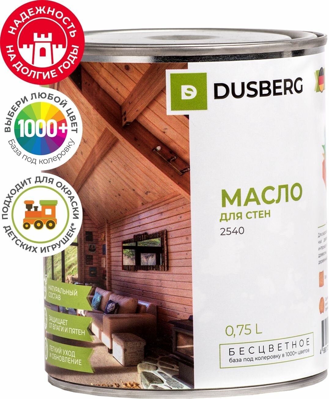 Масло для стен Dusberg 0,75 л шелковистое бесцветное