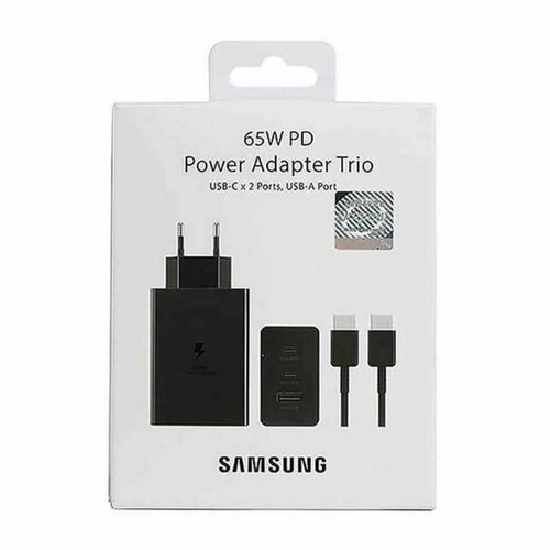 Зарядное устройство / 65W Power Adapter Trio / Черный / Кабель Type-C
