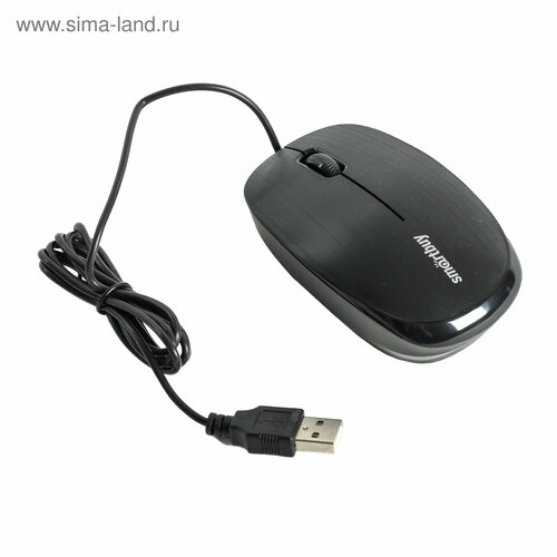Мышь Smartbuy ONE 214-K проводная оптическая 1200 dpi USB чёрная 47400₽