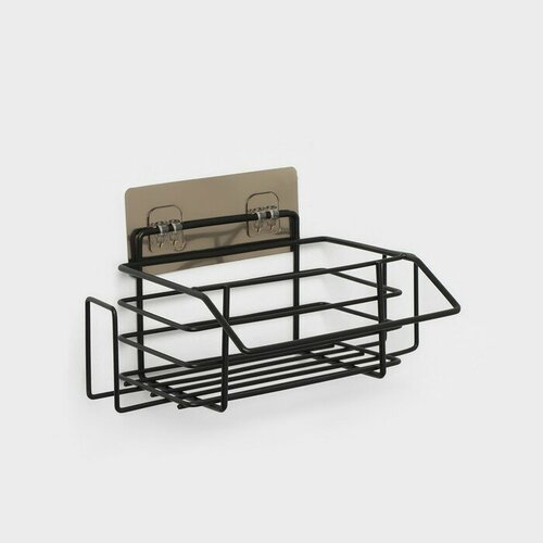 Полка на липучке 241410 см цвет чёрный 797₽