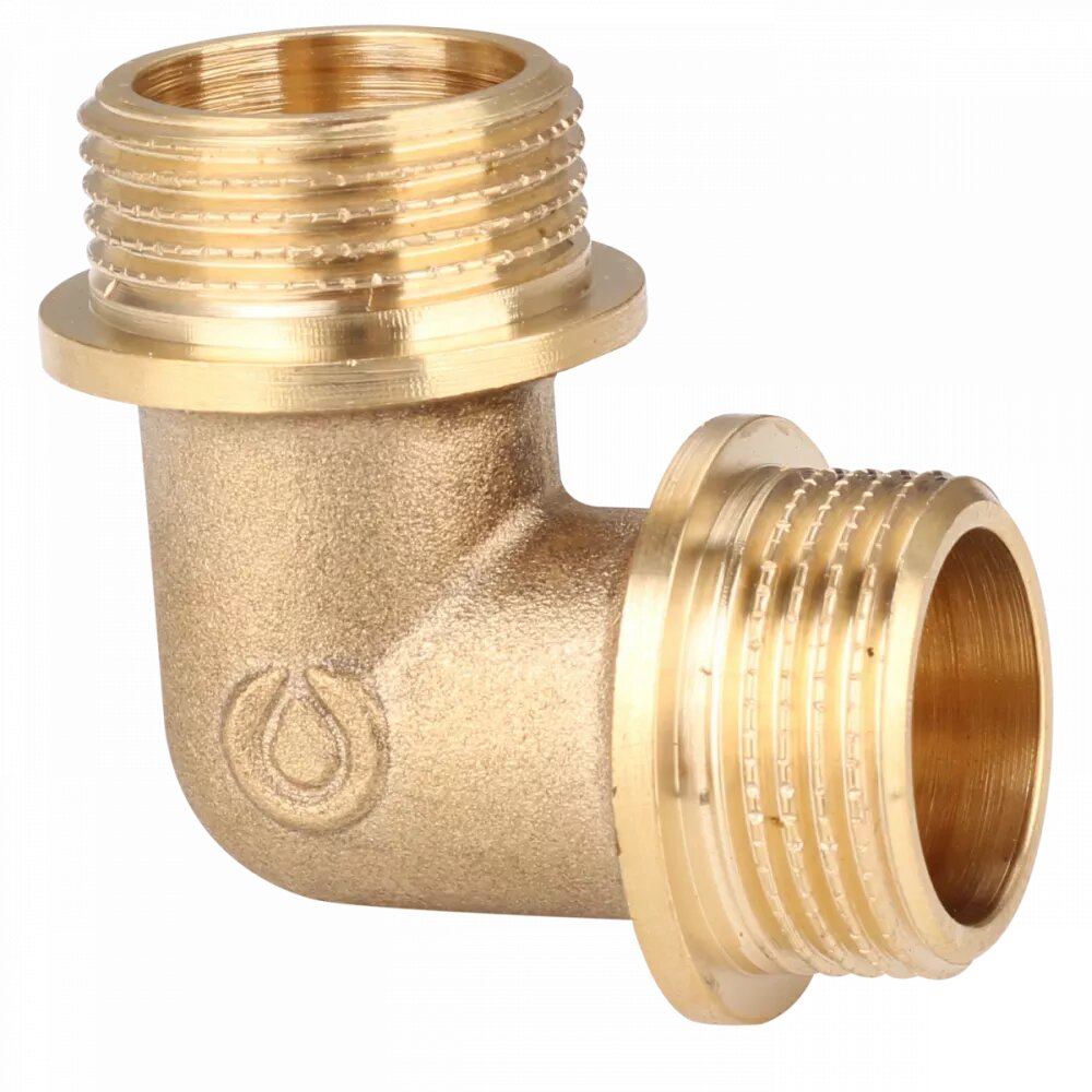 фото Угольник 90 НР-НР, латунный Gappo G1208.06 1"