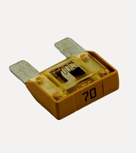 Изображение товара Предохранитель флажковый плоский стандартный MAXI 70A "TESLA" (1шт)