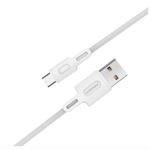 Кабель micro USB Crown CMCU-003M провод micro USB белый 1 м USB 20 5В2А до 480 Мбитсек ТЭП 244₽
