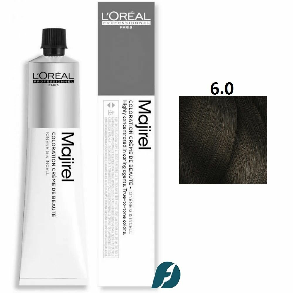 L'Oreal Professionnel MAJIREL 6.0 Крем-краска для волос темный блондин, 50мл.