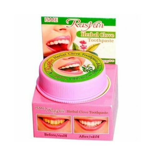 Зубная паста Rasyan с гвоздикой (розовая) 25г