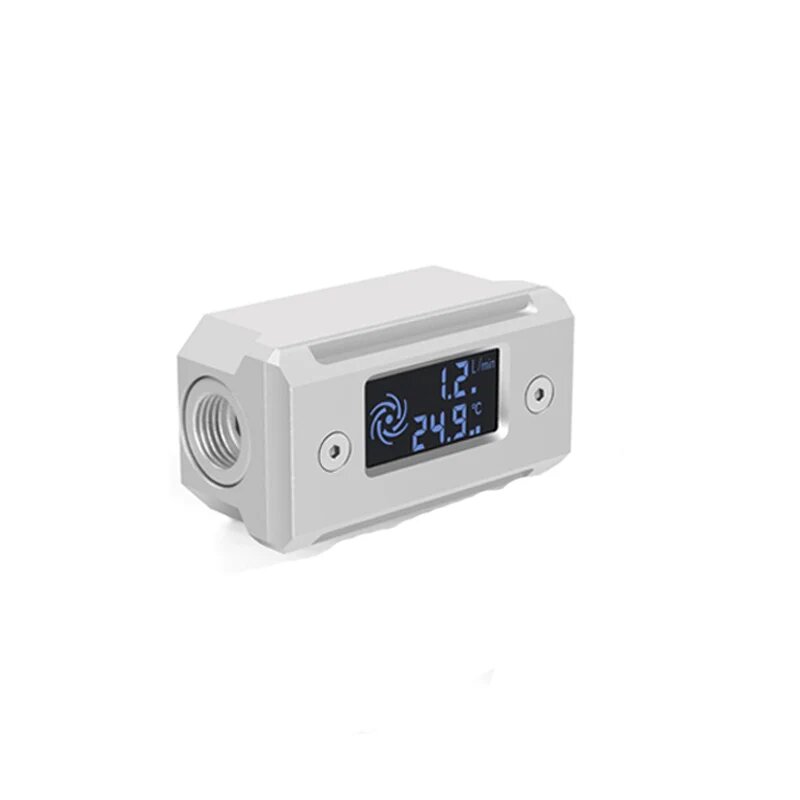 SysCooling AI-DFT-V01 Черный металлический расходомер для водяного охлаждения, Silver color
