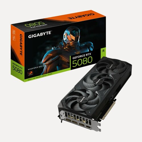 Изображение товара Видеокарта GIGABYTE GeForce RTX 5080 Windforce OC SFF 16G (GV-N5080WF3OC-16GD)