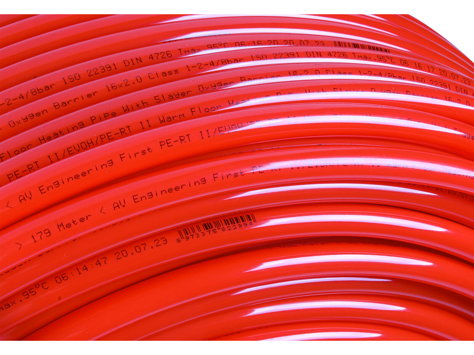 Труба для отопления First PE-RT II/EVOH/PE-RT II 16х2.0 200м, AV Engineering (AVE-PFI200) — фото 1