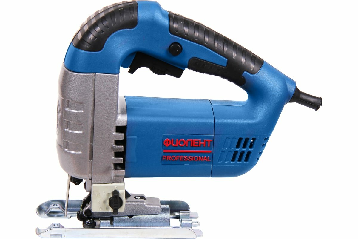 Лобзик сетевой фиолент ПМ6-700Э маятниковый, без аккумулятора, синий — фото 1