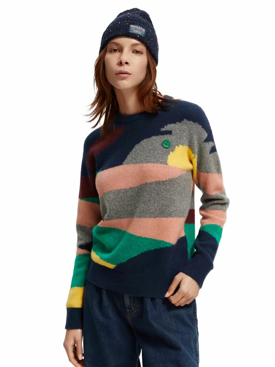 Джемпер SCOTCH & SODA, размер S, , мультиколор
