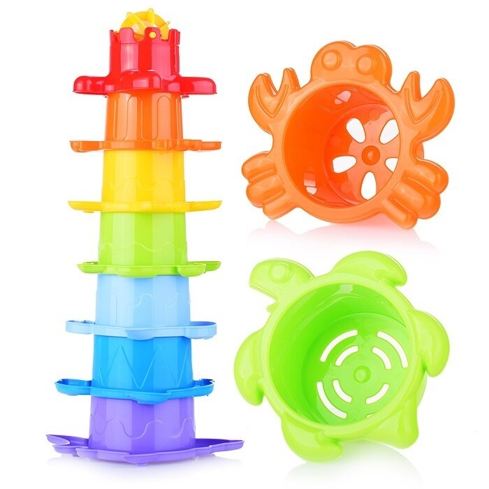 Пирамидка ТехноК 7 элементов, 18х15х9 см (Т6580)