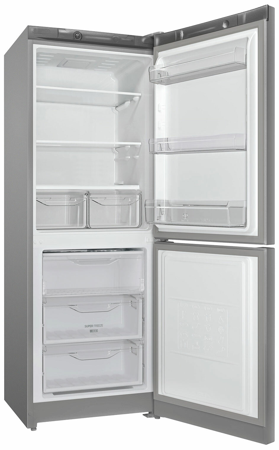 Двухкамерный холодильник Indesit DS 3160 G, серебристый — фото 1