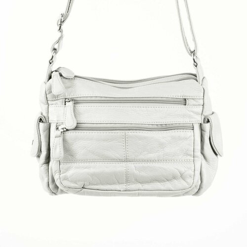 Сумка RUNYI, фактура гладкая, серый