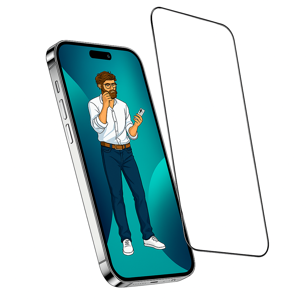 Защитное стекло GREEN LION GNSG, для iPhone 15 Pro Max, 9H, прозрачное, 100%, олеофобное