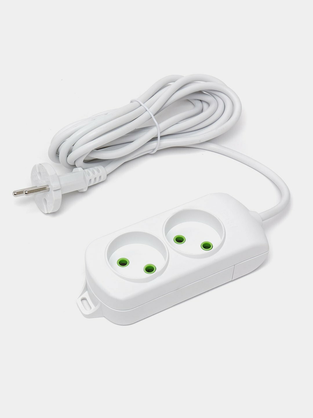 Универсальный электрический удлинитель, 2 входа, 2 м удлинитель — фото 1