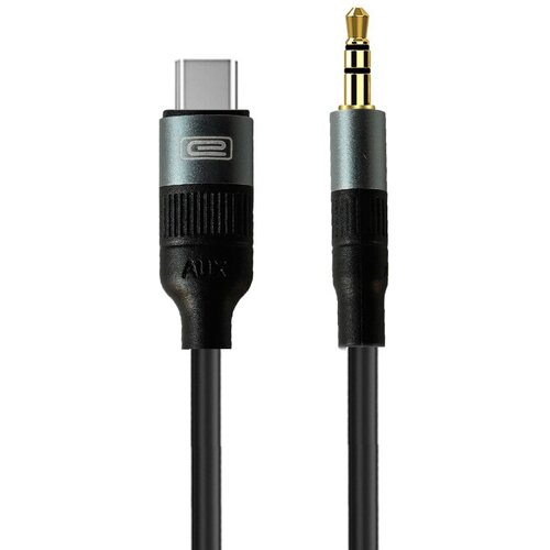 Кабель AUX Type-C - Mini Jack 3.5 mm 1м, черный