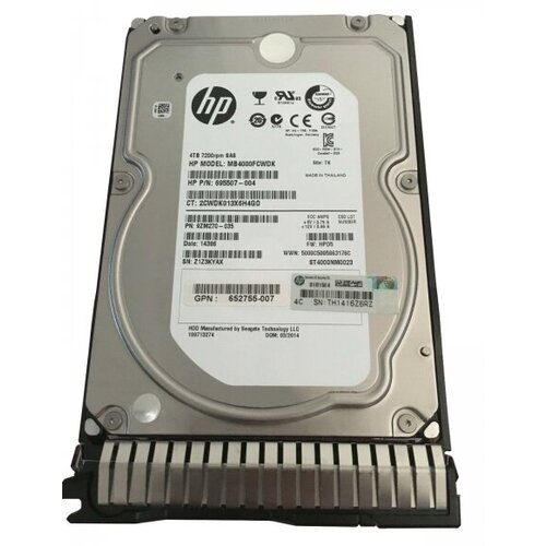 Жесткий диск HP MB4000FCZGL 4Tb 7200 SAS 3,5 HDD