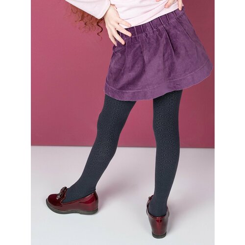 фото Колготки красная ветка для девочек, ажурные, размер 20-21, серый