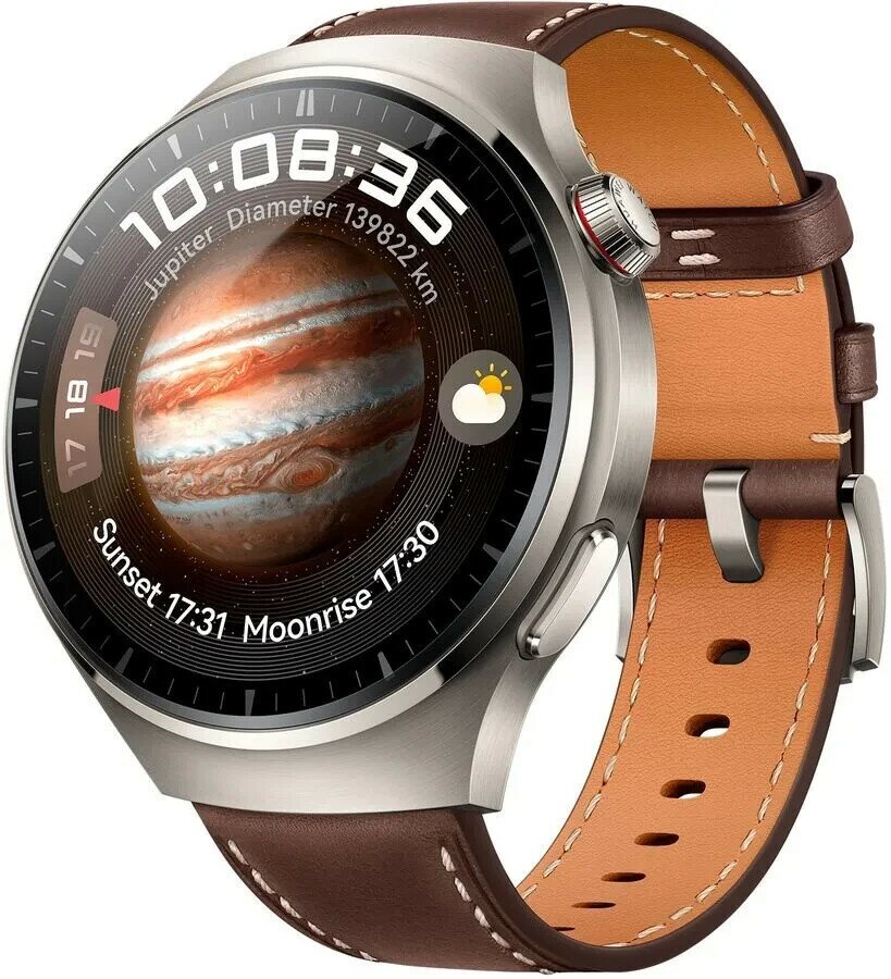 Huawei Watch 4 Pro MDS-AL00 Titanium-Brown Strap 55020APB .