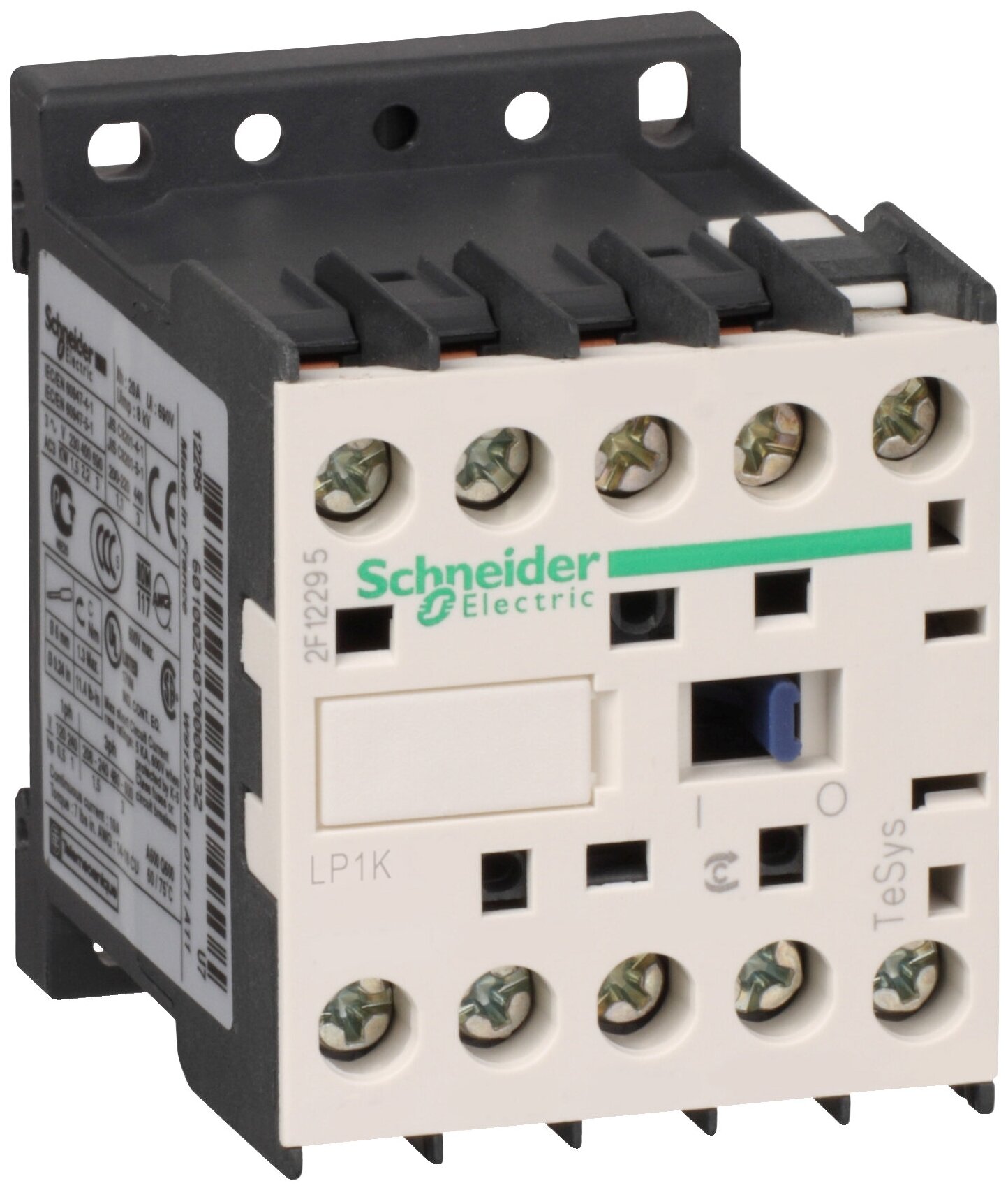 Контактор 3-х полюсный 9A, 1НЗ, 24В DC Schneider Electric, LP1K0901BD