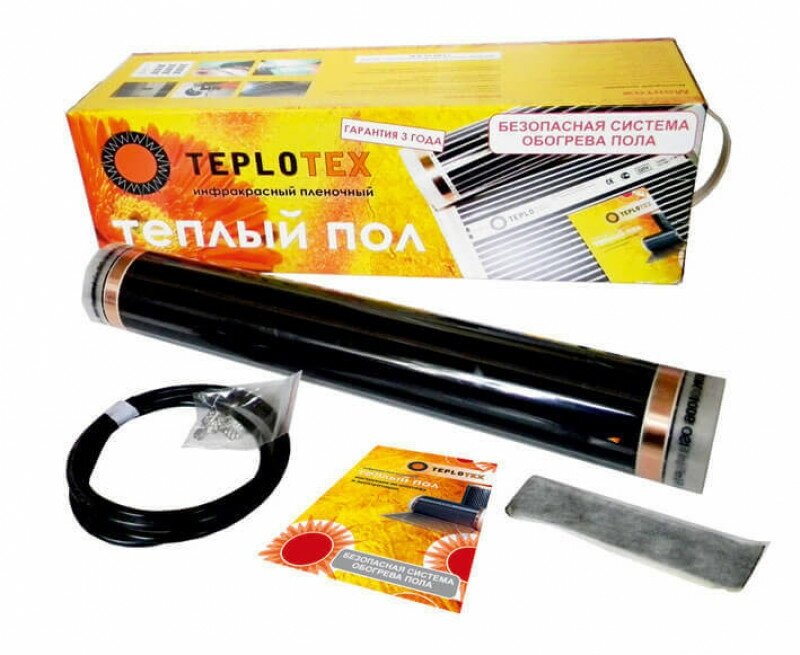 Комплект тёплого пола: Инфракрасный плёночный пол TEPLOTEX 4 кв. м/880 Вт+Монтажный комплект+Терморегулятор - фотография № 9