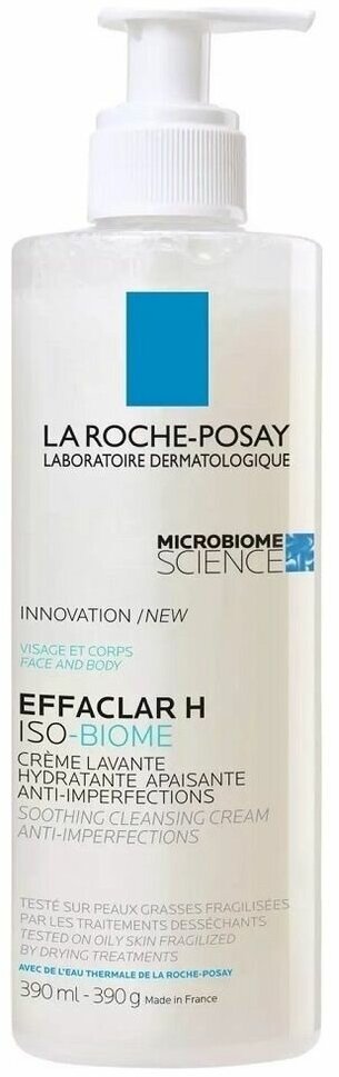 La Roche-Posay Effaclar H Iso-Biome Cream, 390 мл