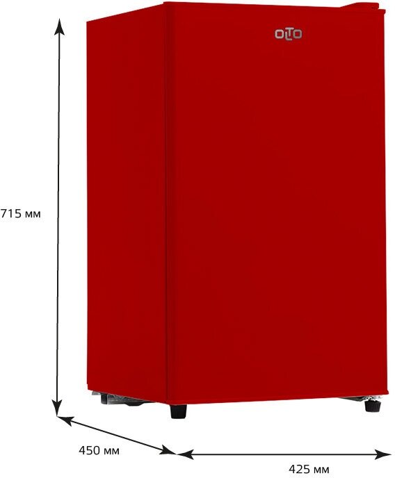 Холодильник отдельностоящий OLTO RF-090 RED - фотография № 3