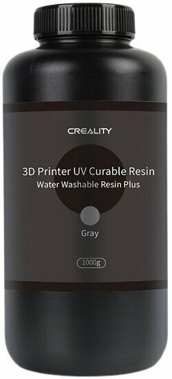 Фотополимер Creality Water Washable LCD UV Resin Серый 1 л