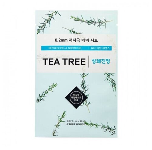 ETUDE HOUSE Тканевая маска с экстрактом чайного дерева, 20 мл ETUDE HOUSE Air Mask Tea Tree Refreshing & Soothing