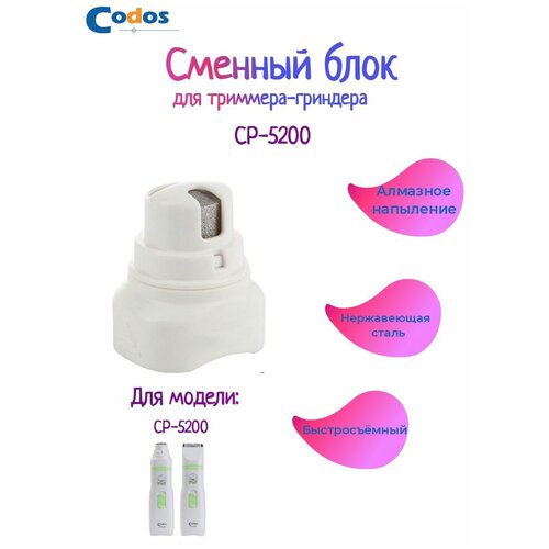 Сменный блок для гриндера триммера Codos CP 5200 когтерезка для собак и кошек гриндер беспроводной для когтей собак и кошек когтерез для кошек электрическая когтеточка для собак триммер для когтей животных пилочка